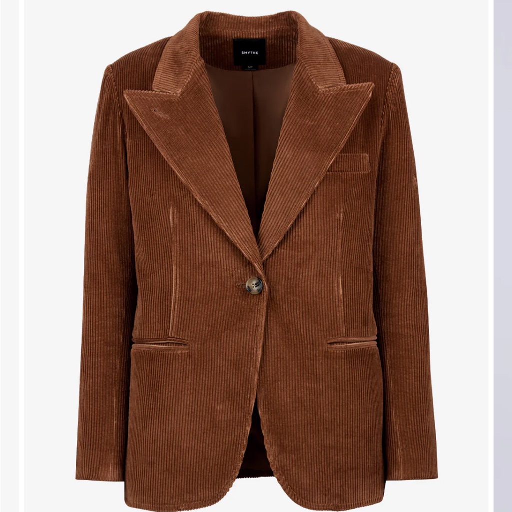 Smythe 90’s Blazer In Toffee Corduroy